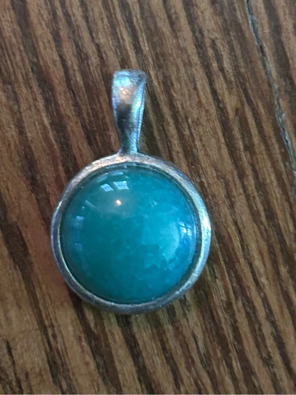 Air & Anchor Jade Colored Sterling Silver Necklace Pendant